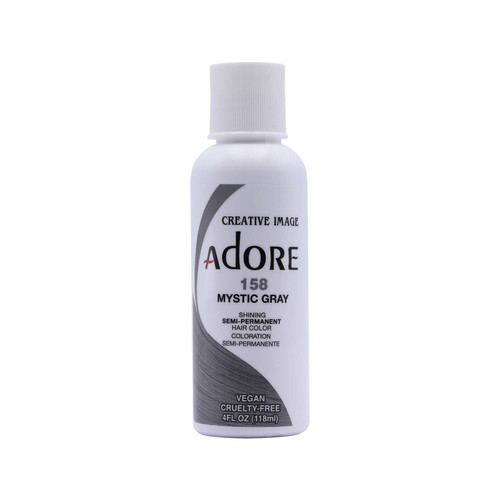 adore semi permanent hair color 158 mystic gray 4 oz 118 ml
