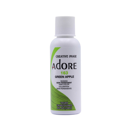 adore semi permanent hair color 163 green apple 4 oz 118 ml