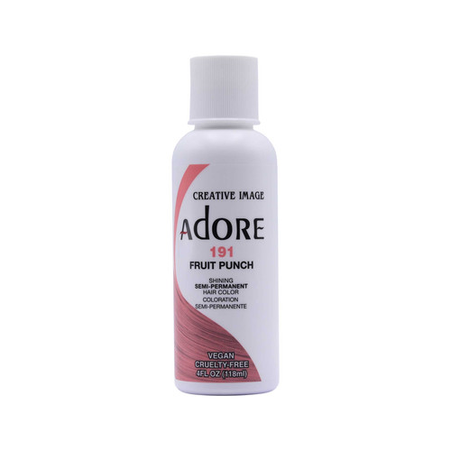 adore semi permanent hair color 191 fruit punch 4 oz 118 ml