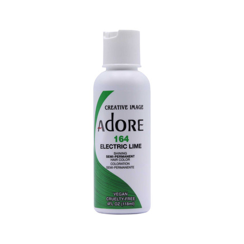 adore semi permanent hair color 164 electric lime 4 oz 118 ml
