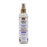 african pride moisture miracle coconut milk &amp; honey hydrate &amp; shine leave in conditioner 8 oz 237 ml