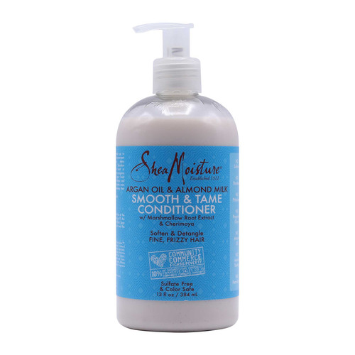 sheamoisture argan oil & almond milk smooth & tame conditioner 13 oz 384 ml