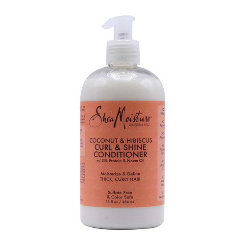 sheamoisture coconut & hibiscus curl & shine conditioner 13 oz 384 ml
