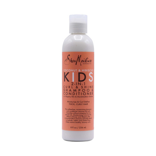 sheamoisture coconut & hibiscus kids 2 in 1 curl & shine shampoo & conditioner 8 oz 236 ml
