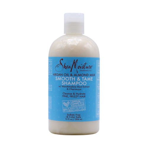 sheamoisture argan oil & almond milk smooth & tame shampoo 13 oz 384 ml