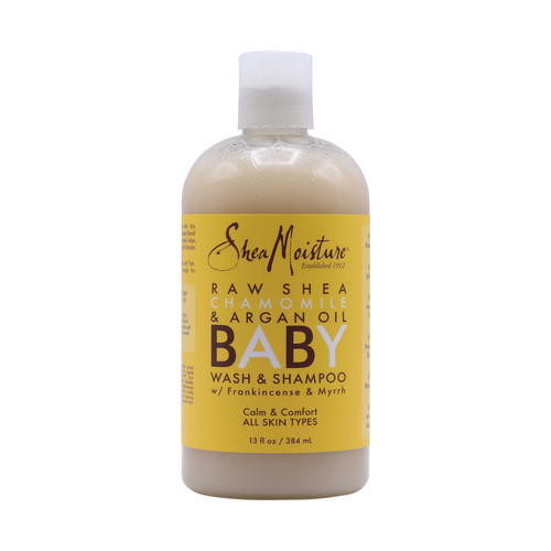 sheamoisture raw shea chamomile & argan oil baby head to toe wash & shampoo 13 oz 384 ml