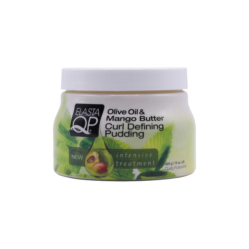 elasta qp olive oil & mango butter curl defining pudding 15 oz 425 g