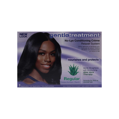 gentle treatment no lye conditioning creme relaxer system kit regular