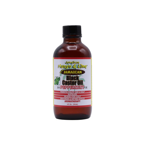 jamaican mango & lime black castor oil peppermint 4 oz 118 ml