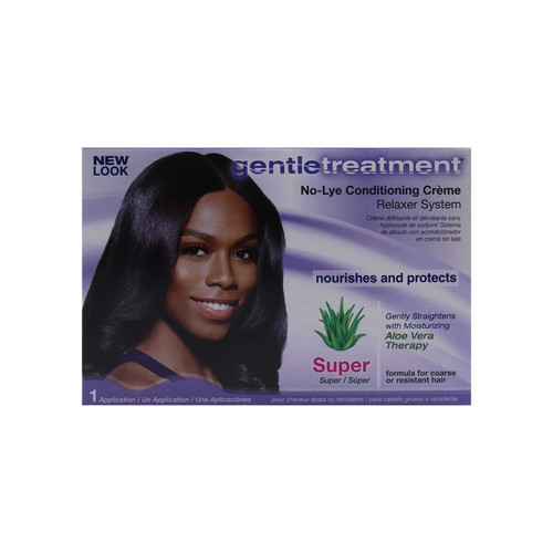 gentle treatment no lye conditioning creme relaxer system kit super