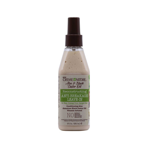 creme of nature aloe & black castor oil reconstructing anti breakage leave in 8 oz 236.5 ml.jpg