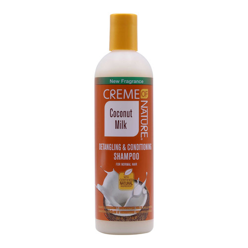 creme of nature coconut milk detangling & conditioning shampoo 12 oz 354 ml
