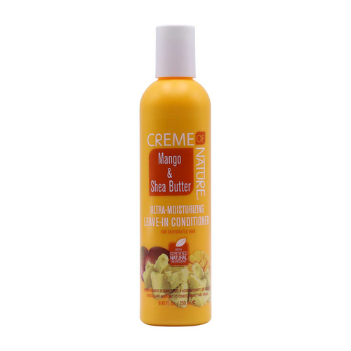 creme of nature mango & shea butter ultra moisturizing leave in conditioner 8.45 oz 250 ml
