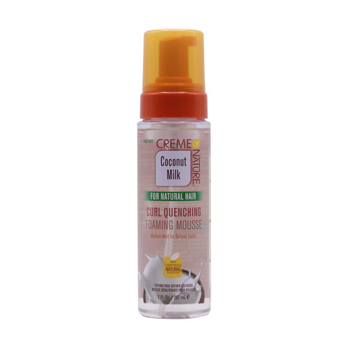 creme of nature coconut milk foaming mousse 7 oz 207 ml