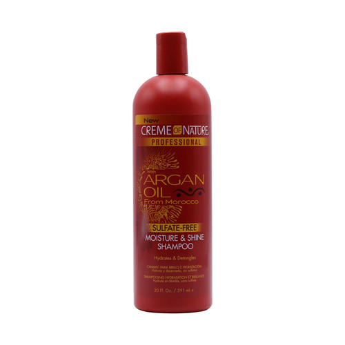 creme of nature argan oil sulfate free moisture & shine shampoo 20 oz 591 ml