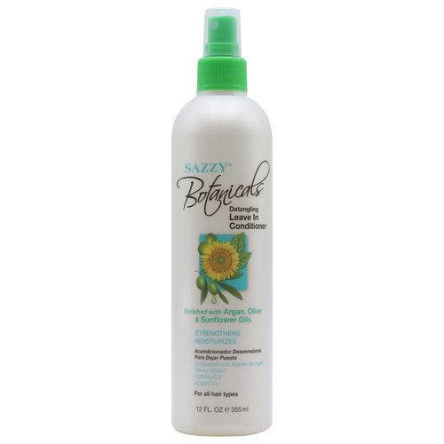 sazzy botanicals detangling leave in conditioner 12 oz 355 ml