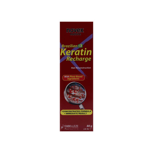 novex brazilian keratin recharge leave in 2.8 oz 80 g