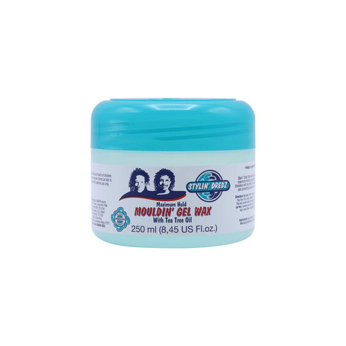stylin' dredz mouldin' gel wax with tea tree oil 8.45 oz 250 ml