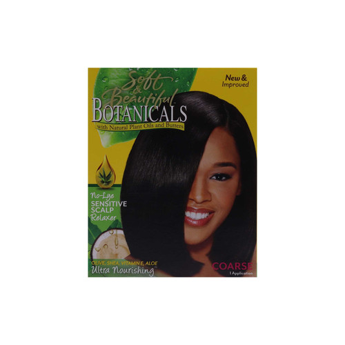 soft & beautiful botanicals sensitive scalp relaxer kit super