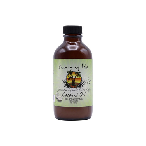 sunny isle jamaican organic extra virgin coconut oil 4 oz 118 ml