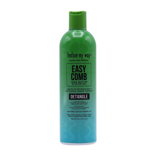 texture my way easy comb leave in detangling & softening creme therapy detangle 12 oz 355 ml