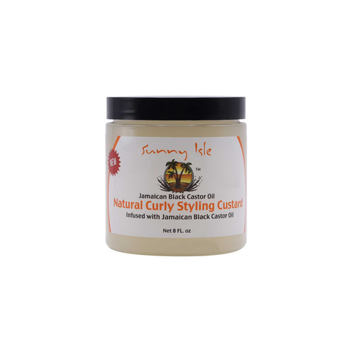 sunny isle jamaican black castor oil natural curly styling custard 8 oz 237 ml