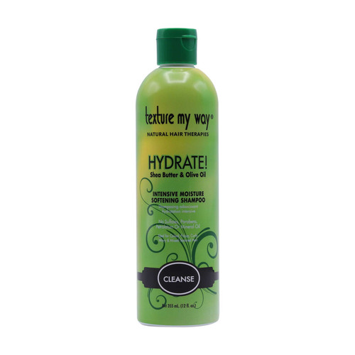 texture my way hydrate! intensive moisture softening shampoo 12 oz 355 ml
