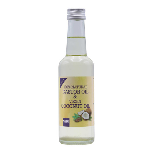 yari 100� natural castor & virgin coconut oil 8.45 oz 250 ml