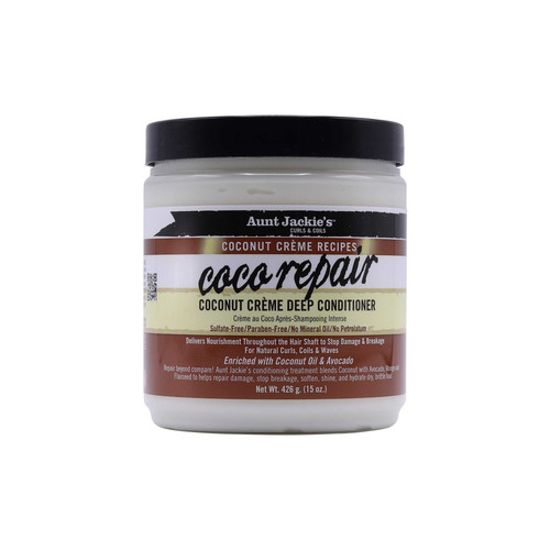 aunt jackie's coconut creme recipes coco repair coconut creme deep conditioner 15 oz 426 g.jpg