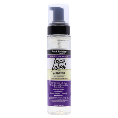 aunt jackie's grapeseed style & shine recipes frizz patrol setting mousse 8 oz 237 ml.jpg