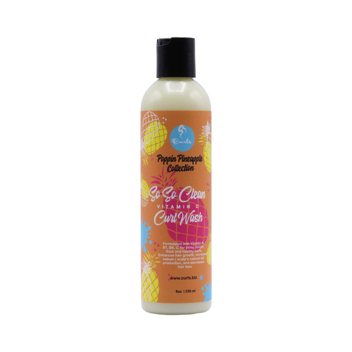 curls poppin pineapple collection curl wash 8 oz 236 ml
