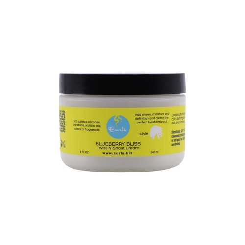 curls blueberry bliss twist n shout cream 8 oz 240 ml
