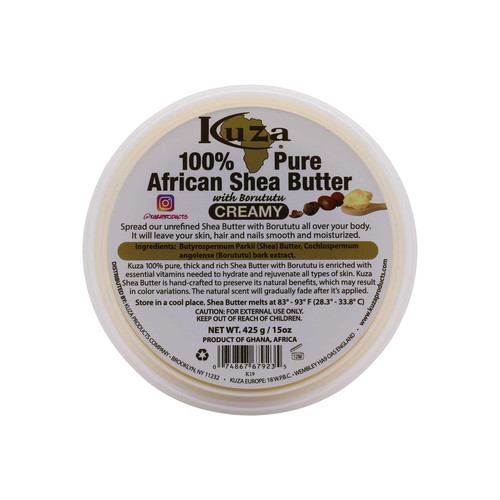 kuza 100� african shea butter creamy yellow 15 oz 425 g