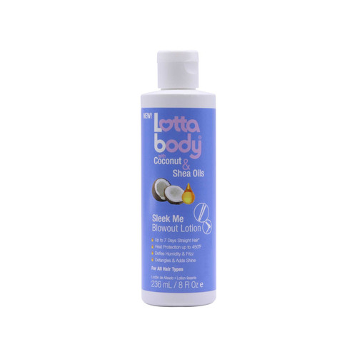 lotta body with coconut & shea oils sleek me blowout lotion 8 oz 236 ml