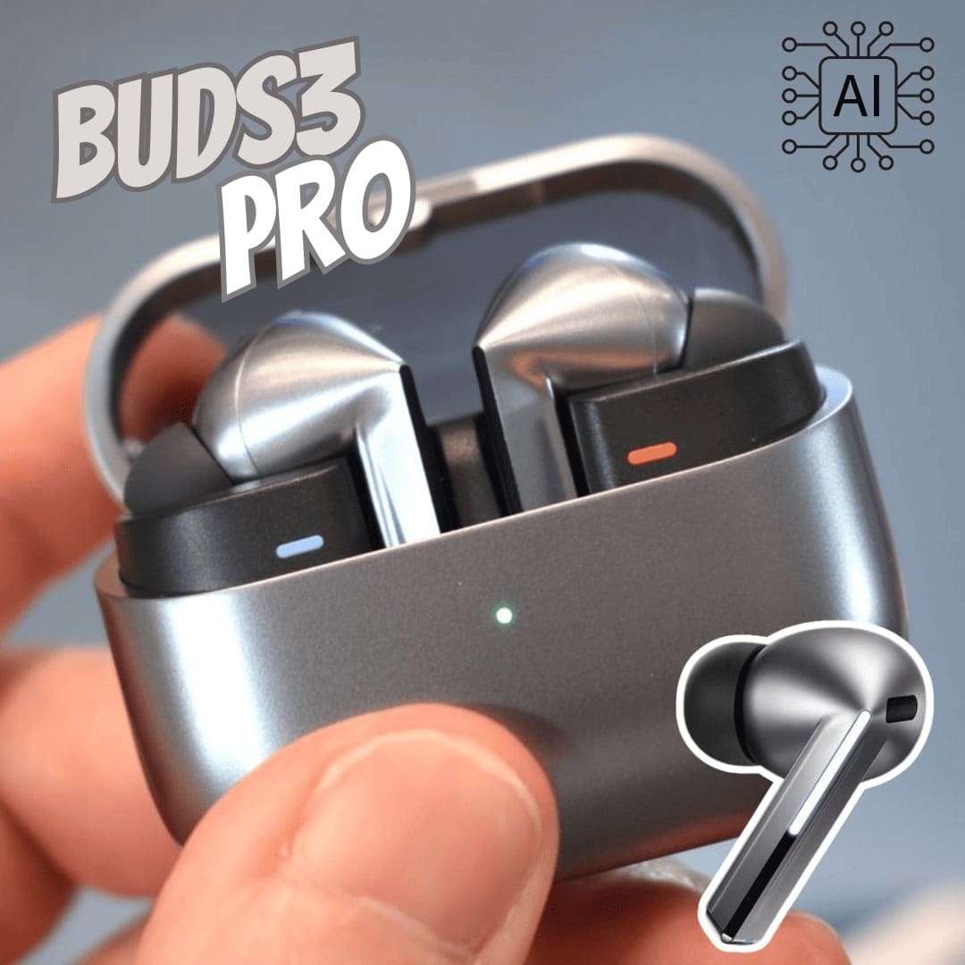 Samsung Galaxy Buds3 Pro, Fone de Ouvido sem fio, Cancelamento de Ruído Inteligente, Galaxy AI Cinza