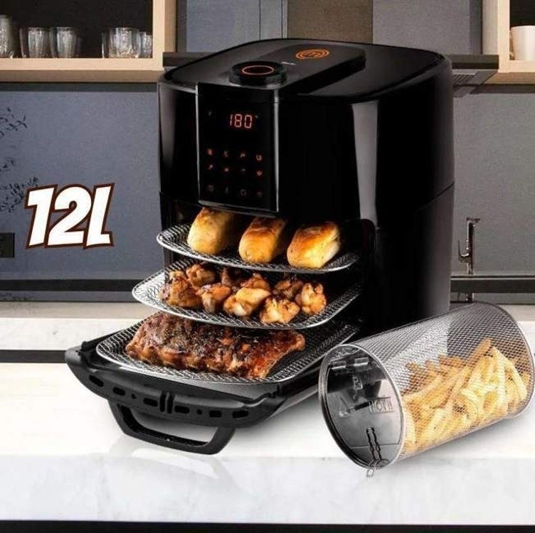 Fritadeira Elétrica Masterchef Oven By Mallory 12 Litros Com 1700W, Paneil LED, Multi Função Air Fryer, Forno e Desidratador