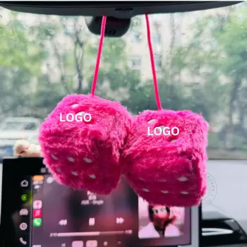 PapaChina Supply Personalized Fuzzy Dice for Giveaways.webp