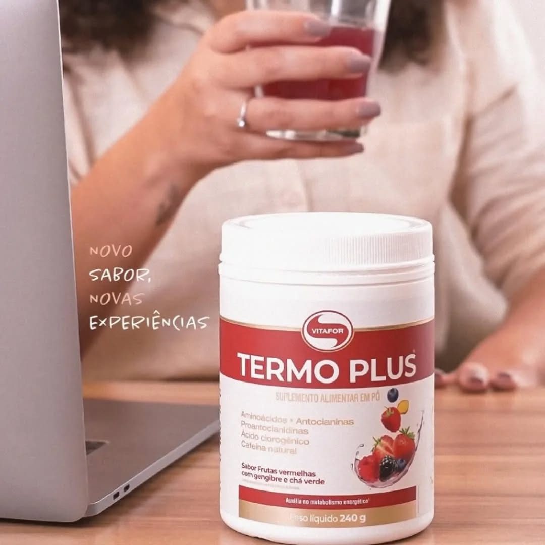 Vitafor – Termoplus – 240g – Frutas Vermelhas c/Chá Verde