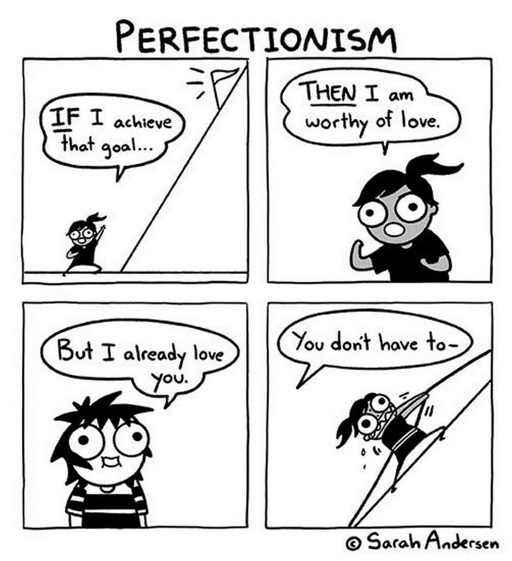 I must be perfect!