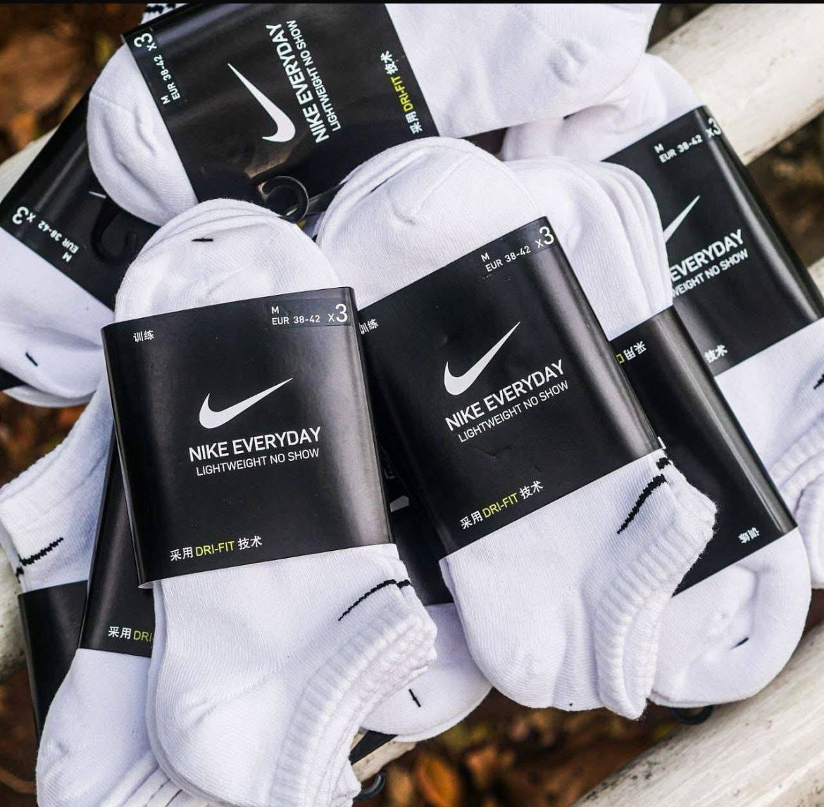 Meia Nike Performance Lightweight (3 pares) Unissex