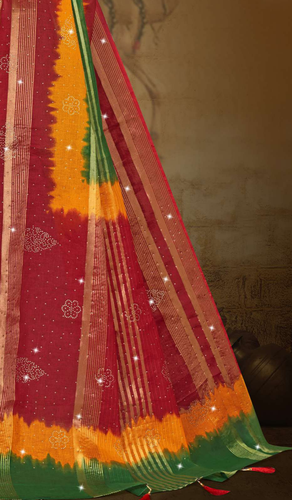 Payal Mandarian Orange Pallu View.png