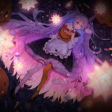 Konachan.com 318262 aliasing animal animal ears bunny ears candy dark dress halloween lollipop long 