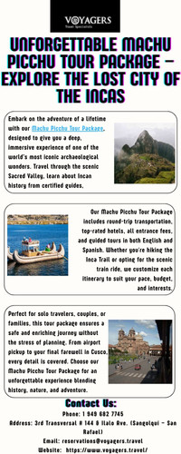 Unforgettable Machu Picchu Tour Package – Explore the Lost City of the Incas.jpg