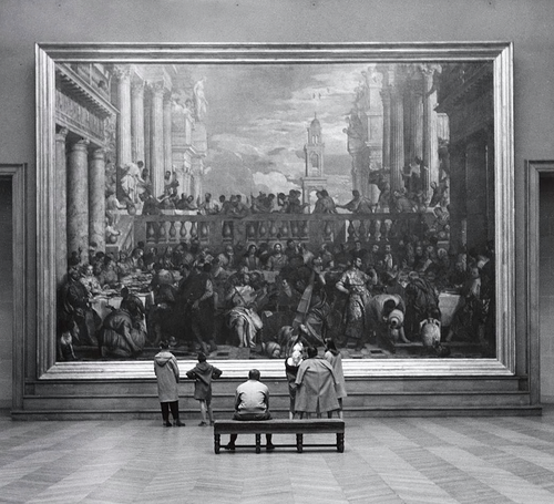 Children in the Louvre, Paris, 1957. John Gutmann. Gelatin silver print