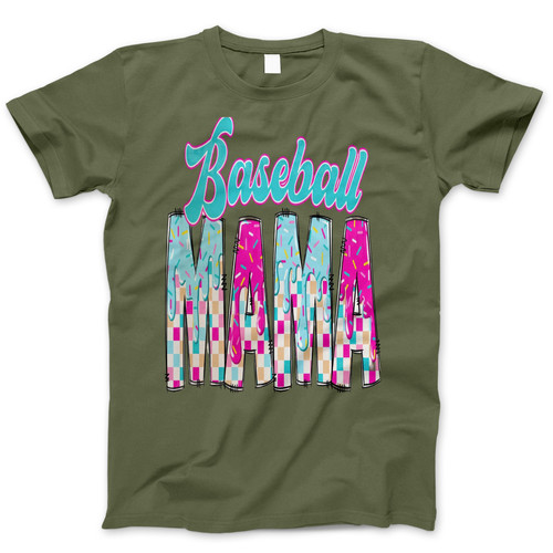 Photograph of four blank t-shirts greys beige and army green. Clipping path included. Ready for your.jpg