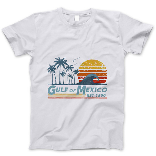 Photograph of four blank t-shirts greys beige and army green. Clipping path included. Ready for your.jpg