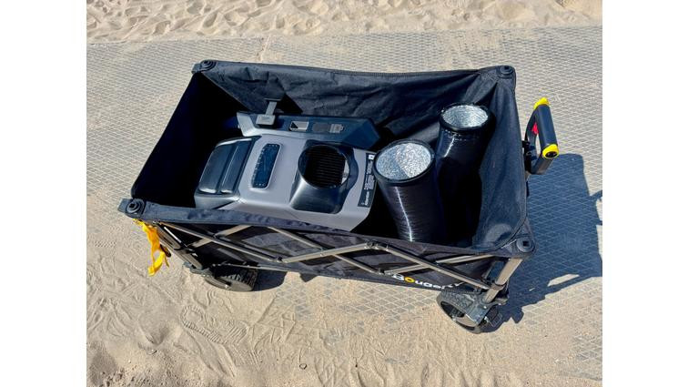 The heaviest component is the 33.7lb (15.3kg) Wave 3 main unit, followed by the 21.4lb (9.7kg) battery.