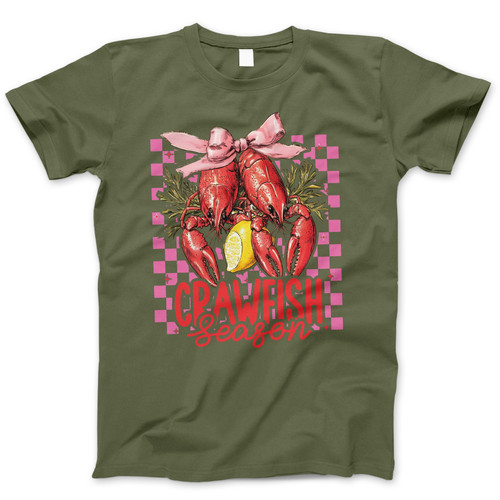 Photograph of four blank t-shirts greys beige and army green. Clipping path included. Ready for your.jpg