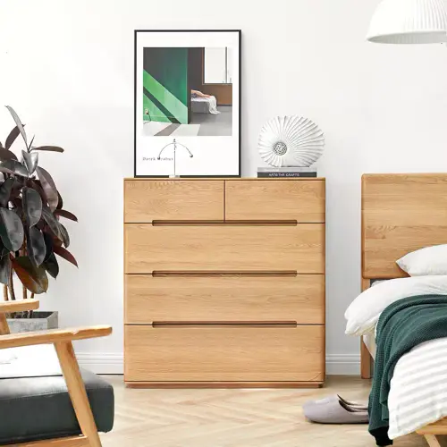 Vento Tallboy 5 Drawer - OAK Furniture Collection.webp