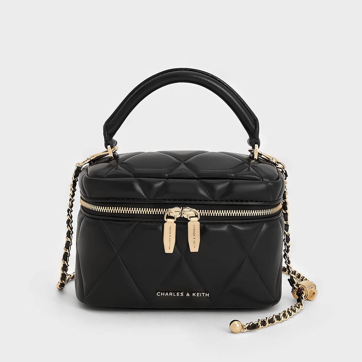 Túi cầm tay Arwen Quilted Top Handle - Đen
